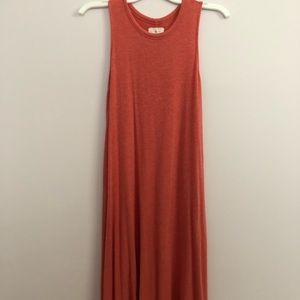 Coral colored Lou & Grey tank dress.